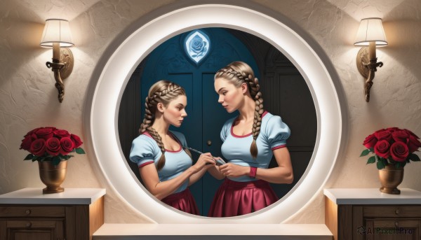 A peaceful window with a female