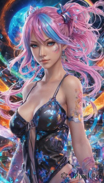 A female framed by the beauty of a lush dynamic scene