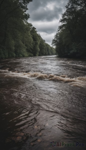 outdoors,sky,day,cloud,water,tree,no humans,cloudy sky,nature,scenery,forest,reflection,rock,river,landscape,shore,grey sky,overcast