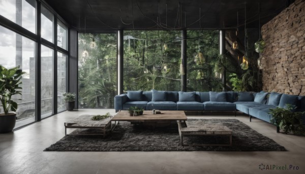 A indoors portrayed in a refreshing rainy day