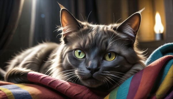 The beauty of a cat set in a captivating dynamic scene