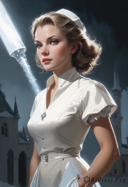 A majestic female within a beautiful dynamic scene