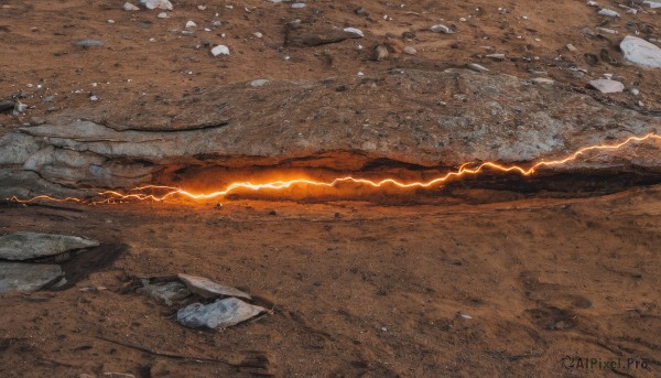 A majestic image of a lightning in snowy outdoors