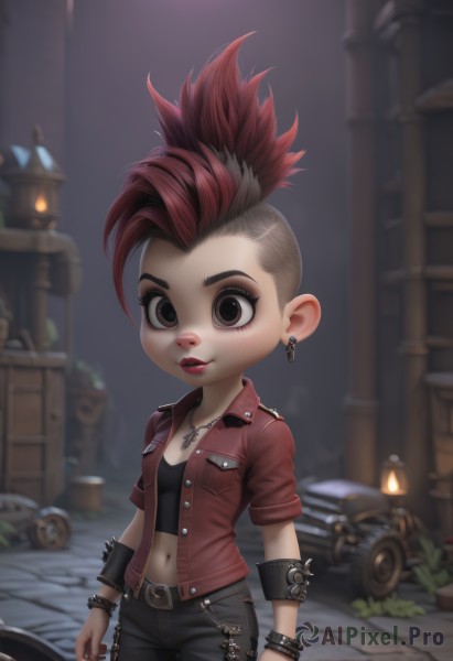 A vivid dynamic scene showcasing a female