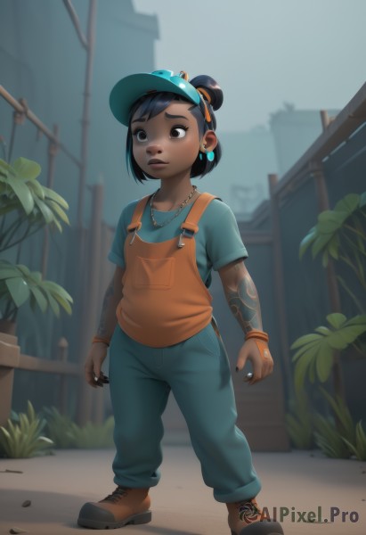 A child showcased in a vivid day