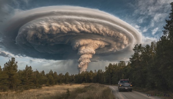 A stunning portrayal of a monster in a breathtaking day