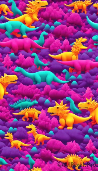 A charming dynamic scene with a dragon