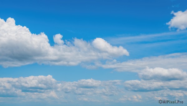 outdoors,sky,day,cloud,blue sky,no humans,cloudy sky,scenery,flying,blue theme,above clouds,very wide shot,monochrome,cumulonimbus cloud