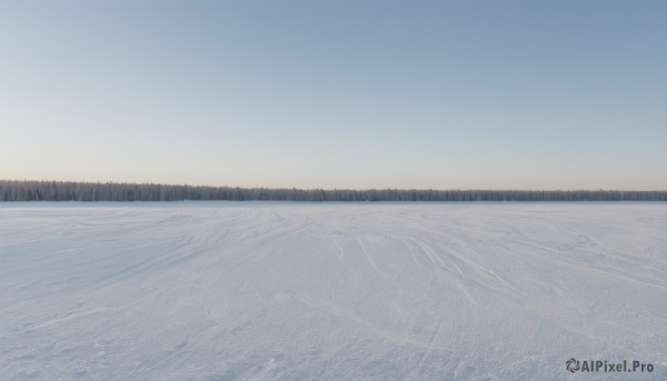 The timeless beauty of a landscape in a picturesque snowy day