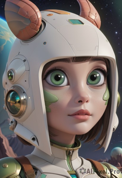 Image of a astronaut in a fresh dynamic scene