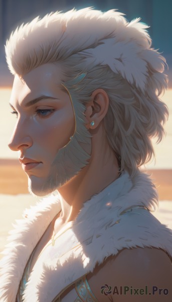 A inspiring male within sunlight