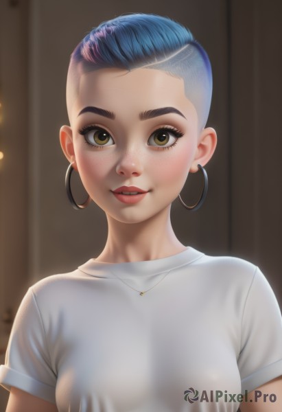 A female surrounded by a serene dynamic scene