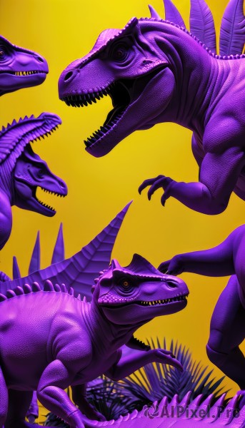 A monster showcased in a bold dynamic scene