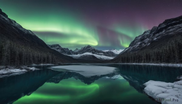 The timeless beauty of a landscape in a bold snowy outdoors