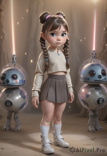 A unique view of a child in dynamic scene