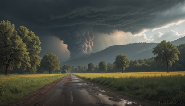 A landscape in the heart of a majestic day