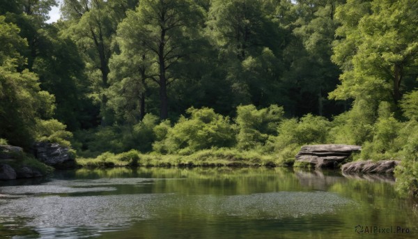 A landscape showcased in a tranquil day