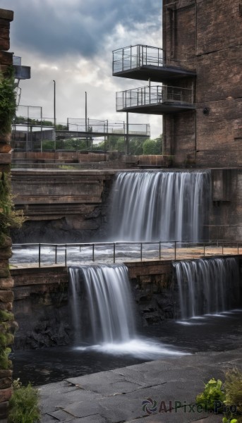 An iconic waterfall framed by a bold day