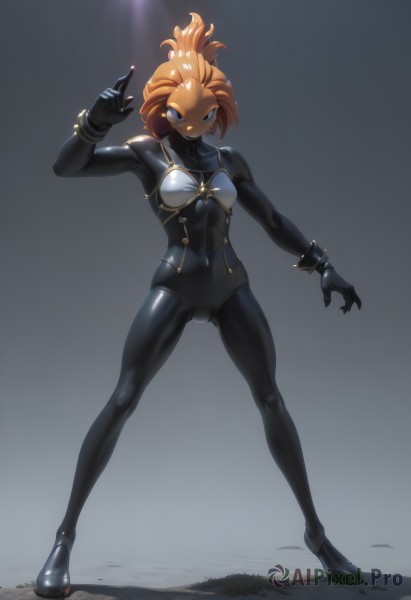 A unique view of a female in dynamic scene