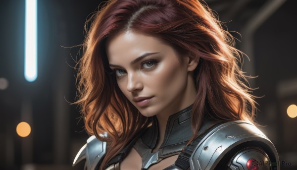 A female showcased in a bold dynamic scene