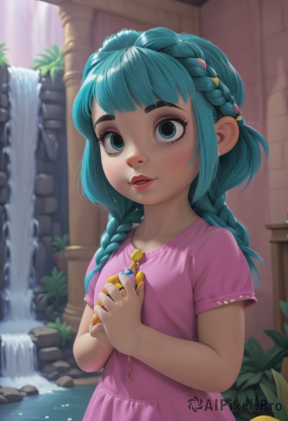 A child caught in a breathtaking day