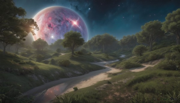 A stunning landscape within a beautiful outdoors