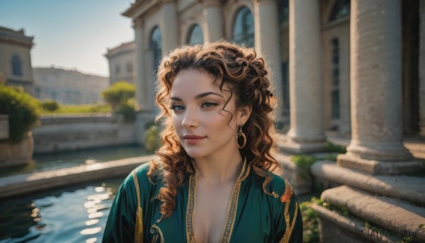 The allure of a female in a inviting day