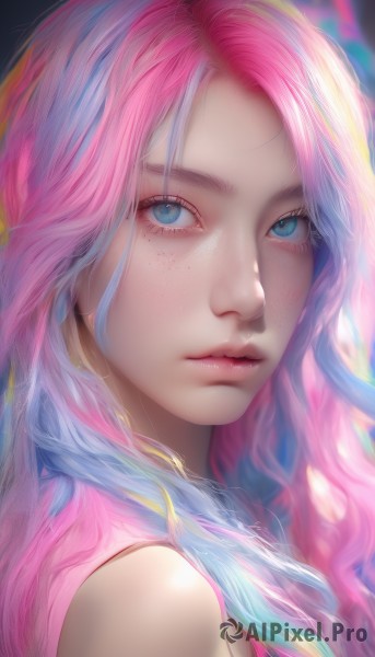 A refreshing image of a female in dynamic scene