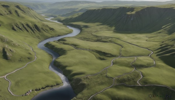 A landscape surrounded by a captivating day