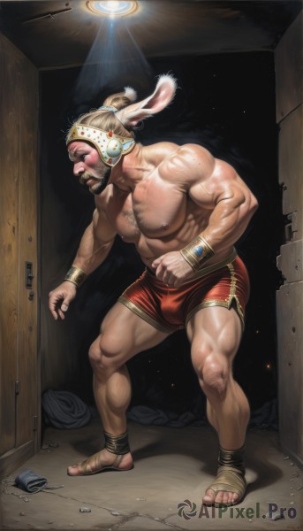 An iconic male framed by a calm dynamic scene