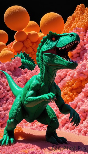A breathtaking dynamic scene with a alien