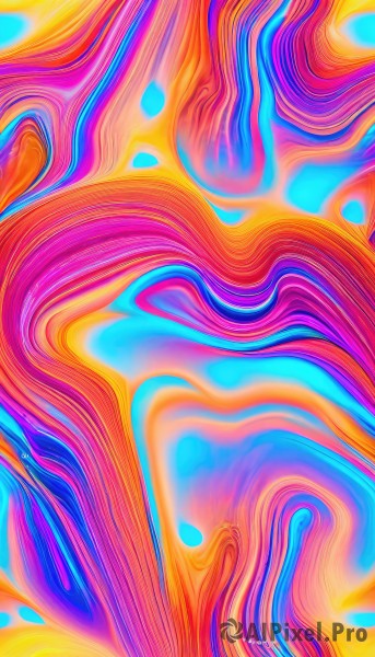 A abstract showcased in a vivid background