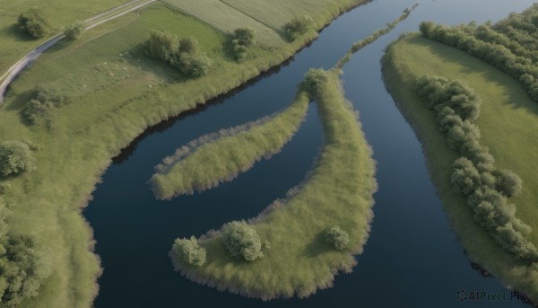 A landscape in a tranquil day