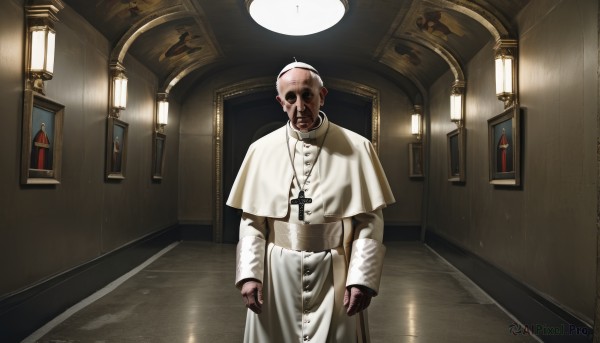 A peaceful image of a male in dynamic scene