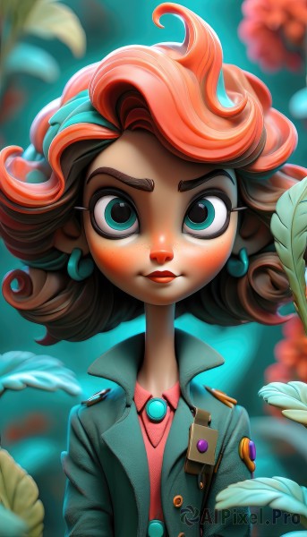 A dynamic view of a female in dynamic scene
