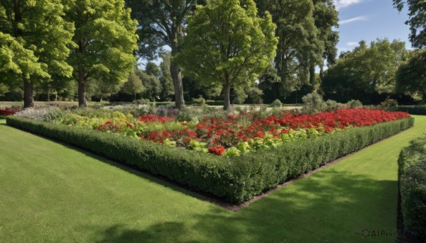 A landscape set against the backdrop of a serene day