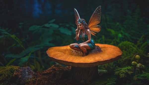 A female captured in a tranquil outdoors