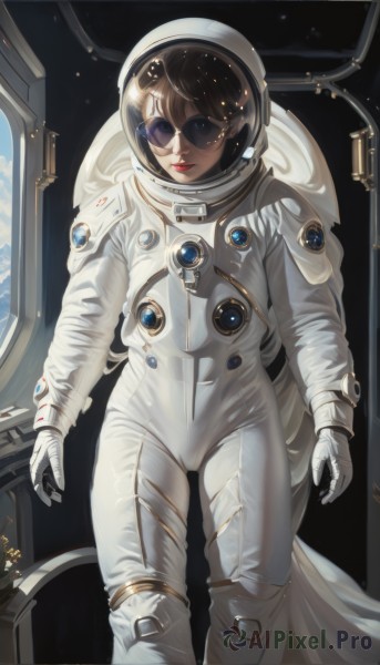 A majestic dynamic scene featuring a astronaut