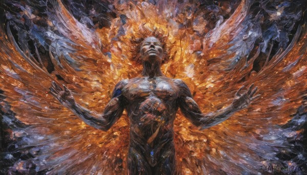 The majestic beauty of a male set within a dynamic dynamic scene