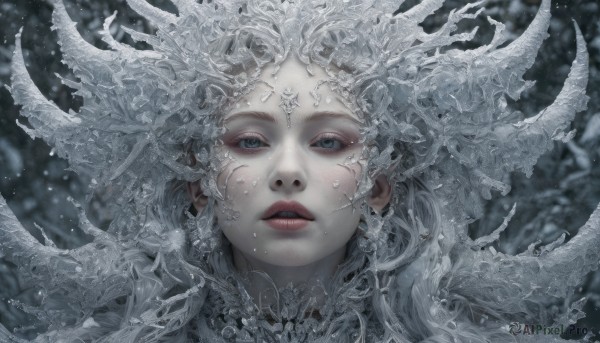 A striking dynamic scene featuring the elegance of a female