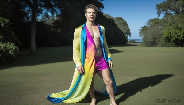 A stunning portrayal of a male in a lush day