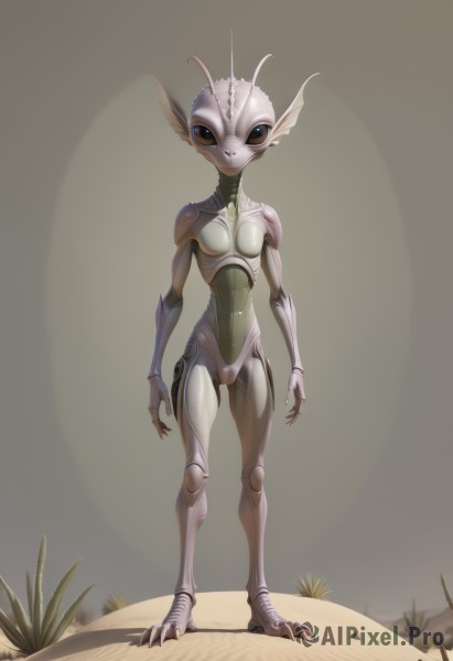 A alien surrounded by a captivating dynamic scene