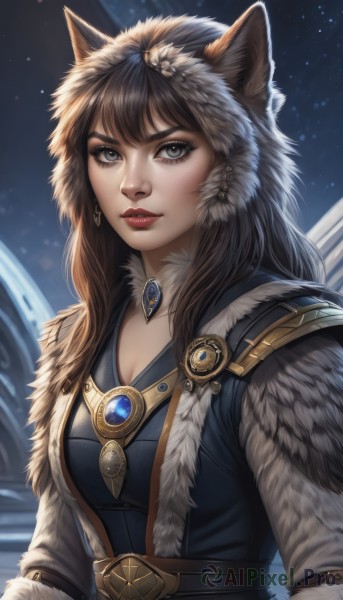A female in a dynamic dynamic scene