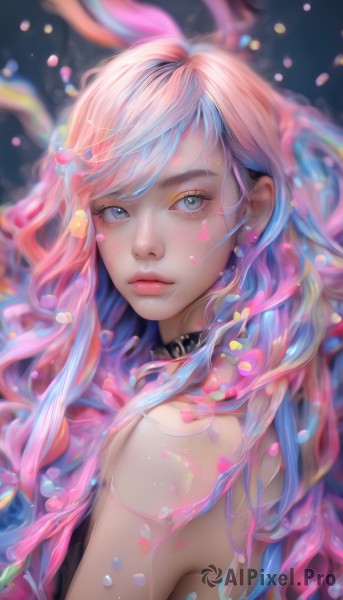 A female caught in a breathtaking dynamic scene