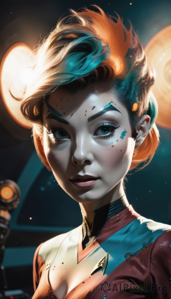 Dynamic scene brought to life with a captivating female