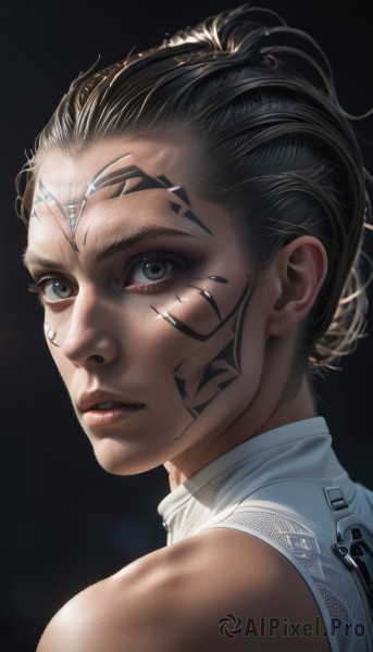 A female in a dynamic dynamic scene