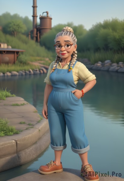 The timeless beauty of a female in a picturesque day
