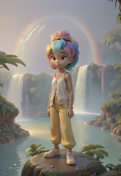 A magnificent child within outdoors