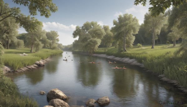 The allure of a landscape in a dynamic day