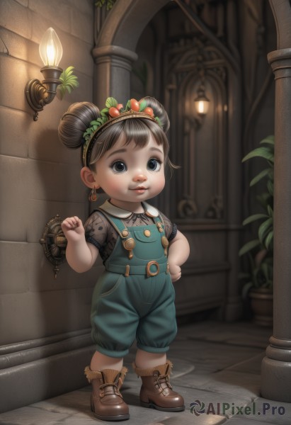 A child surrounded by a lush dynamic scene